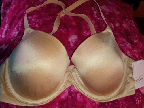 Auden Lightly Lined Underwire T-shirt Bra 34C Beige Multi Way New NWT