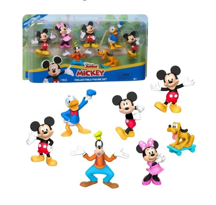 Disney Junior Mickey Collectible Figure Set 7 Piece PLUTO/GOOFY