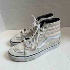 Vans SK8 Hi (Vans Emboss) True White Casual Shoes Sneakers Kid 4.5 Women’s 6