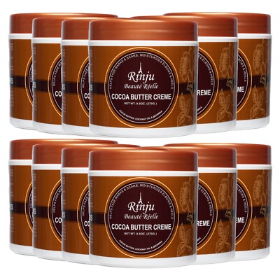 Rinju Beauté Réelle Cocoa Body Butter Creme - 9.5 oz (Pack of 12)