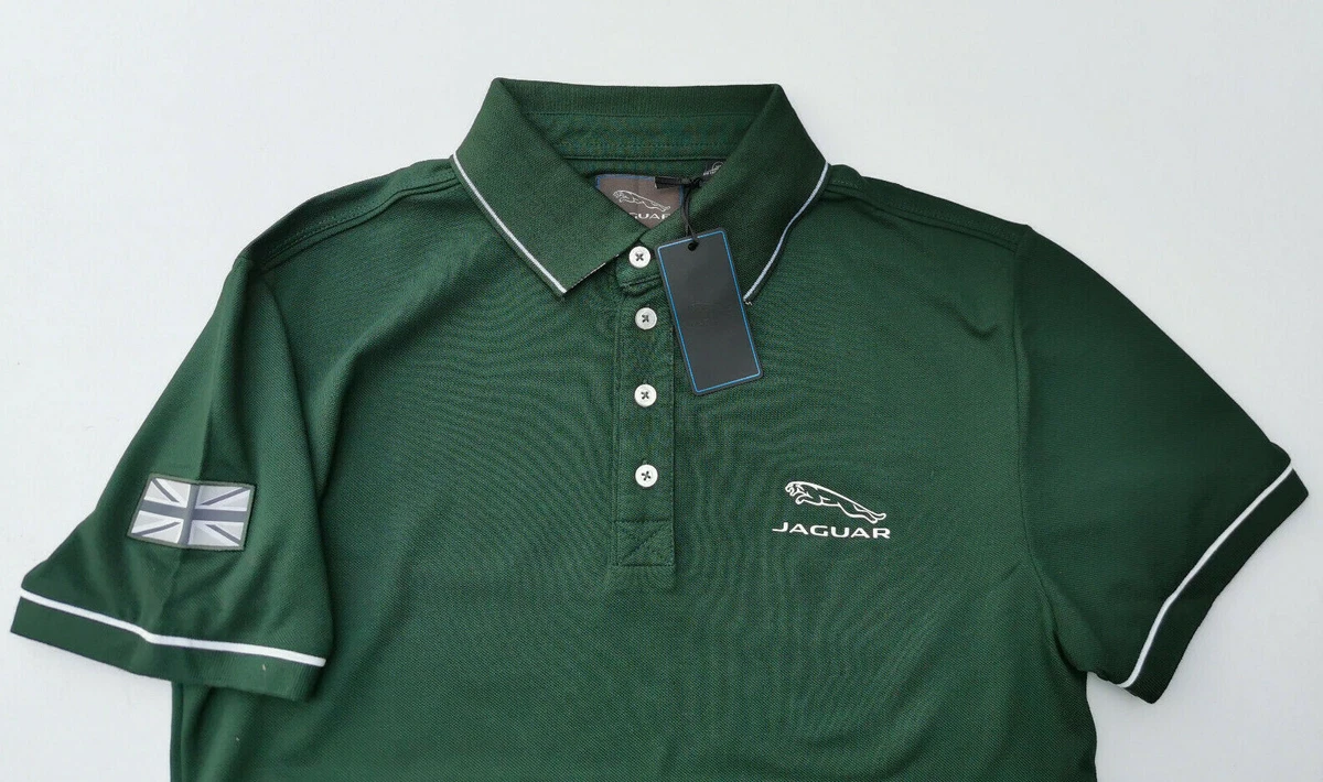 Genuine Jaguar Mens Core Polo Shirt British Racing Green 