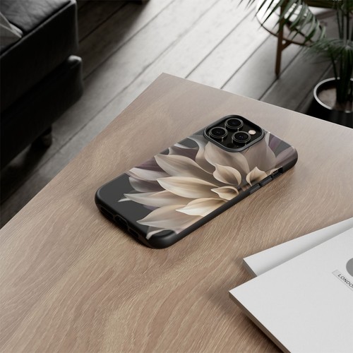 Tough Case For iPhone, Samsung Galaxy, Pixel, Cream Dahlia Flower Print - 第 70/223 張圖片