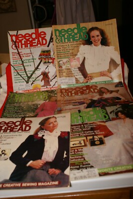 6 Vintage NEEDLE & THREAD Magazines 1982 patterns instructions
