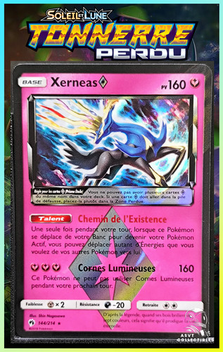 Carte Pokémon Xerneas 144/214 SL8 Soleil Lune Tonnerre Perdu FR SL08