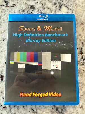 Spears & Munsil: High Definition Benchmark Blu-ray Edition Manual Glasses New
