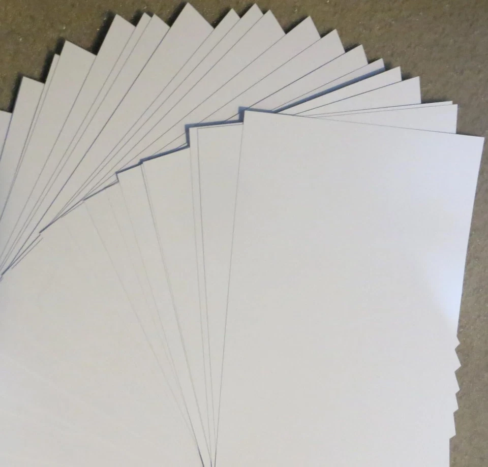 Cartulina Blanca 8.5 X 11 230Gsm Cubierta Cartulina Papel 85 Lb Cartulina Pesada f Foto 3 de 4