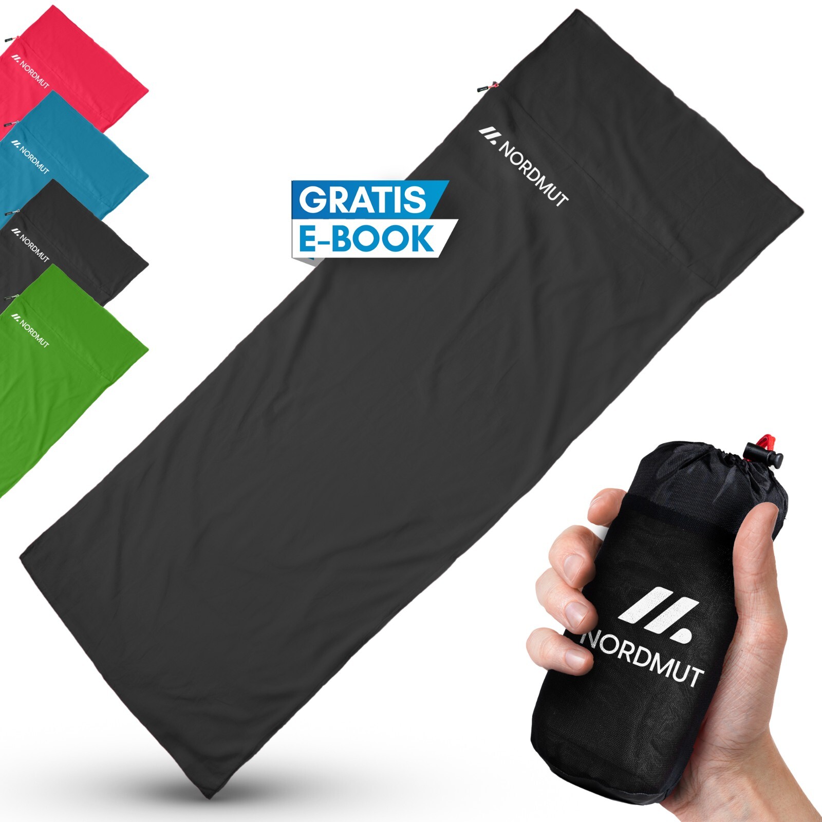 NORDMUT® Hüttenschlafsack Ultraleicht aus Mikrofaser oder Baumwolle