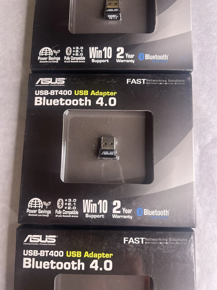 3 New Asus USB-BT400 USB Bluetooth 4.0 Adapter - Image 3 of 4