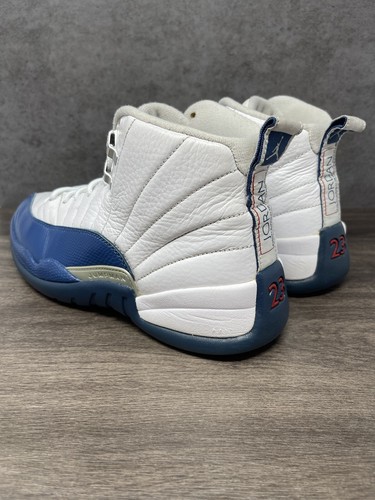 Air Jordan 12 Retro Size 9.5 Mens French Blue Nike White Basketball 130690-113 - Picture 8 of 15