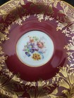 PARAGON Maroon Red Cup Saucer  Gold Harebell Gilt Filigree Floral Bouquets Eng. — photo 5