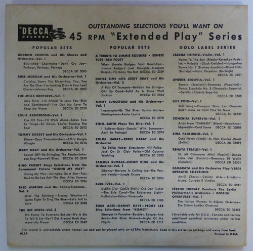 ERNEST TUBB Favorites Part 2 4-track EP DECCA country lc341 - Picture 2 of 4