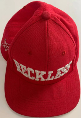 YOUNG & RECKLESS RED SNAPBACK ADJUSTABLE FLAT BILL HAT