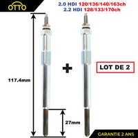 2X GlüHkerze FüR Citroen Jumper Jumpy Peugeot Boxer Expert 2.0 HDI Diesel