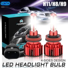 4-side H11 H9 H8 Led Headlight Super Bright Bulb Kit 36000lm Highlow Beam 6000k
