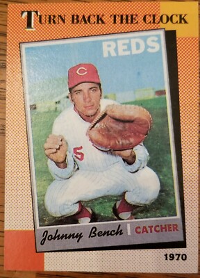 JOHNNY BENCH 1990 Topps Turn Back The Clock 1970 baseball card