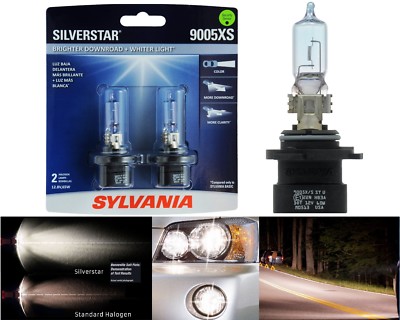 Sylvania SilverStar 9005XS HB3A 65W Zwei Glühbirnen Kopf Licht Hoch Beam Upgrade