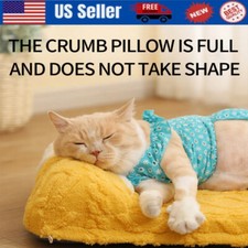 Washable Dog Bed Calming Pet Bed Soft Plush Cushion for Small Medium Dogs Cats