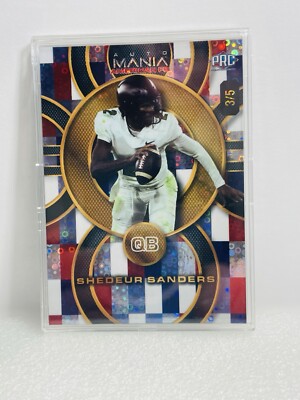 2024 Auto Mania American Football Shedeur Sanders 3/5 Disco Prism