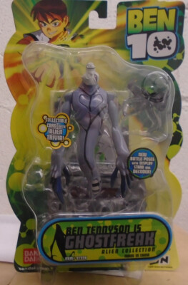Ben 10  Ben Tennyson Is Ghostfreak 4'' Figure Bandai #27228 Alien Collection DNA