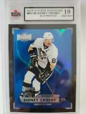 Sidney Crosby 2013-14 Precious Metal Gem BLUE Hockey Card #18/25 KSA Graded 10!!