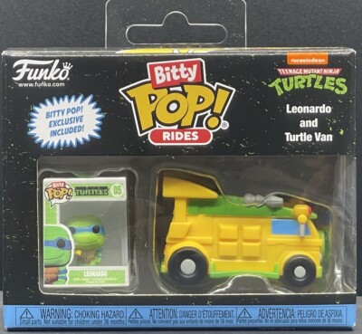 Bitty Pop Ride! -Leonardo & Turle Van- Teenage Mutant Ninja Turtles