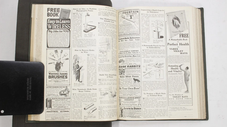 Bound Magazine: Popular Science Monthly: July-Dec. 1921 - Image 4 of 4