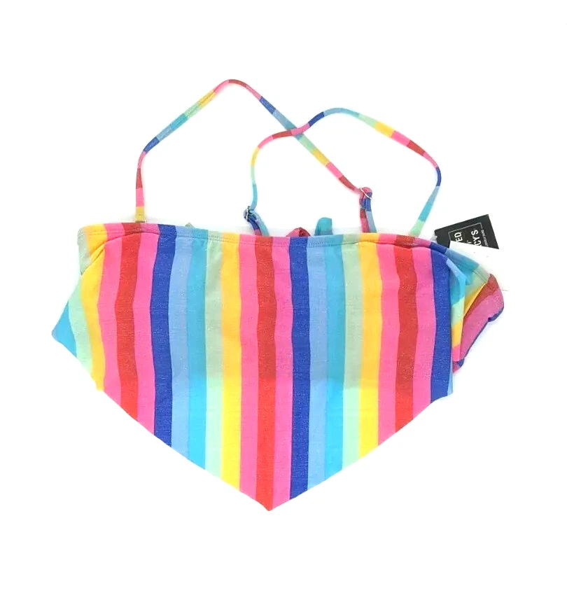 Top de bikini California Waves Rainbow talla XL Foto 3 de 4