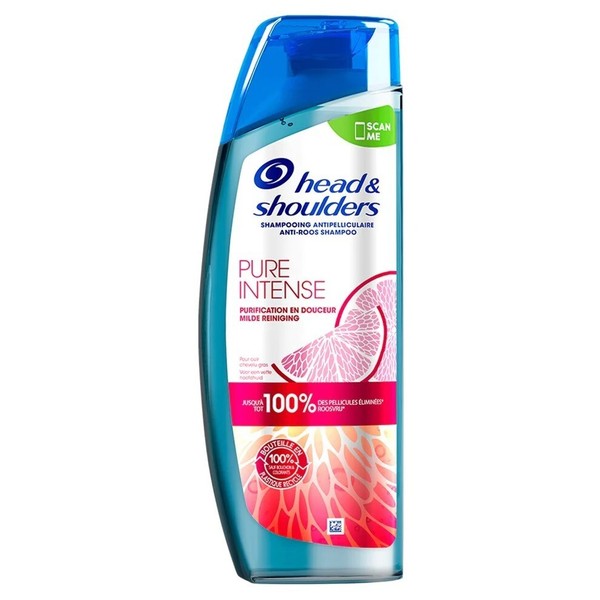 17,83€/L- 6Er Pack Head & Shoulders Shampoo Anti-Schuppen - Pure Intense - 400Ml-image