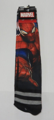 Hyp 2 Pair Marvel Spiderman Crew Socks Size 6-12