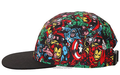 Marvel Avengers Captain America Camper Camp Hat Flatbill