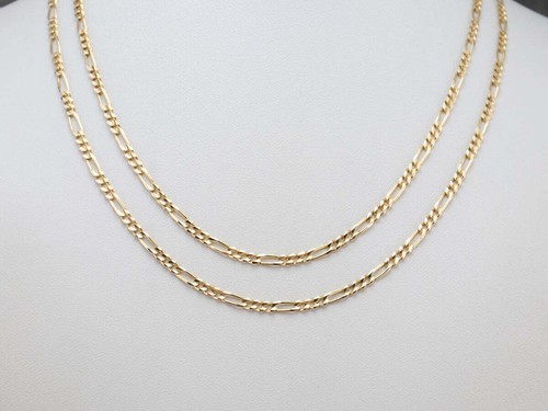 Vintage Yellow Gold Figaro Chain - Picture 5 of 7