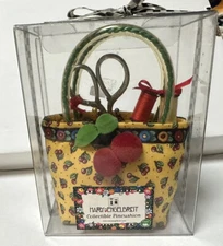 Vintage Mary Engelbreit Pincushion Handbag With Notions New In Box