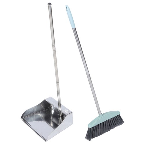 Garbage Shovel and Broom Set Dad Office Cleaning Kit Dustpan with