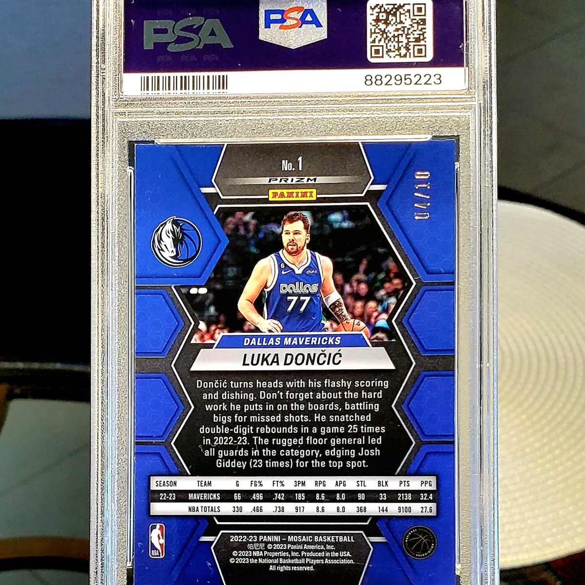 💥/10!💥 Luka Doncic - 2022 Panini Mosaic - Fast Break GOLD