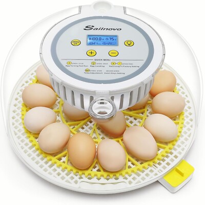 18 Egg Incubator for Hatching Chick with Automatic Turning & Stop, Egg Candler 