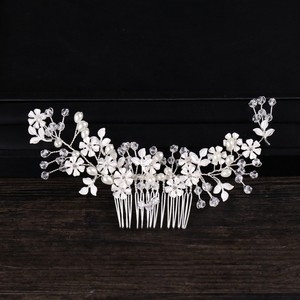 Wedding Bridal Hair Accessories Flower Hair Comb Rhinestone