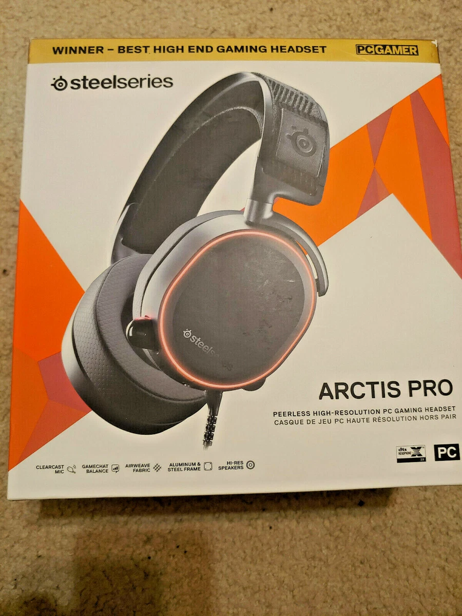 SteelSeries Arctis Pro Hi Fi Gaming Headset DTS Surround for PC