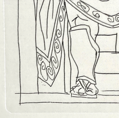 Original GRAVURE ETCHED PLATE BY PABLO PICASSO Lysistrata 'Sparte et d'Athènes' - Picture 4 of 5