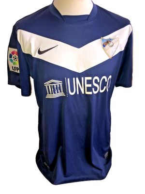 Van Nistelrooy Malaga CF Match Worn shirt Liga Real Madrid Jersey