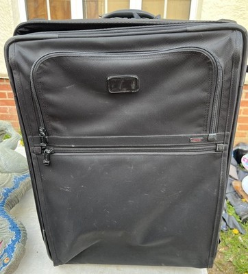 TUMI MEDIUM ALPHA SCHWARZ NYLON ERWEITERBAR KOFFER TELESKOPGRIFF 2 ROLLEN KOFFER