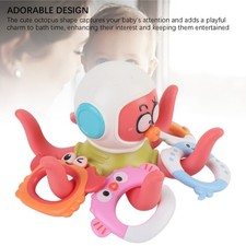Octopus Bath Toy Interactive Shape Recognition Bright Colors Baby Bath Toy