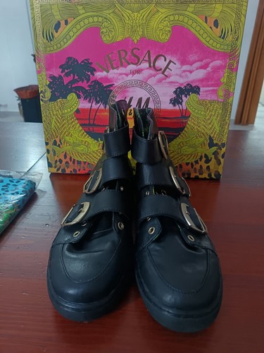  HERREN VERSACE FOR H&M Booths LEDER SPITZE Sneaker SCHUHE GRÖSSE 41 US 8 - Bild 8 von 18