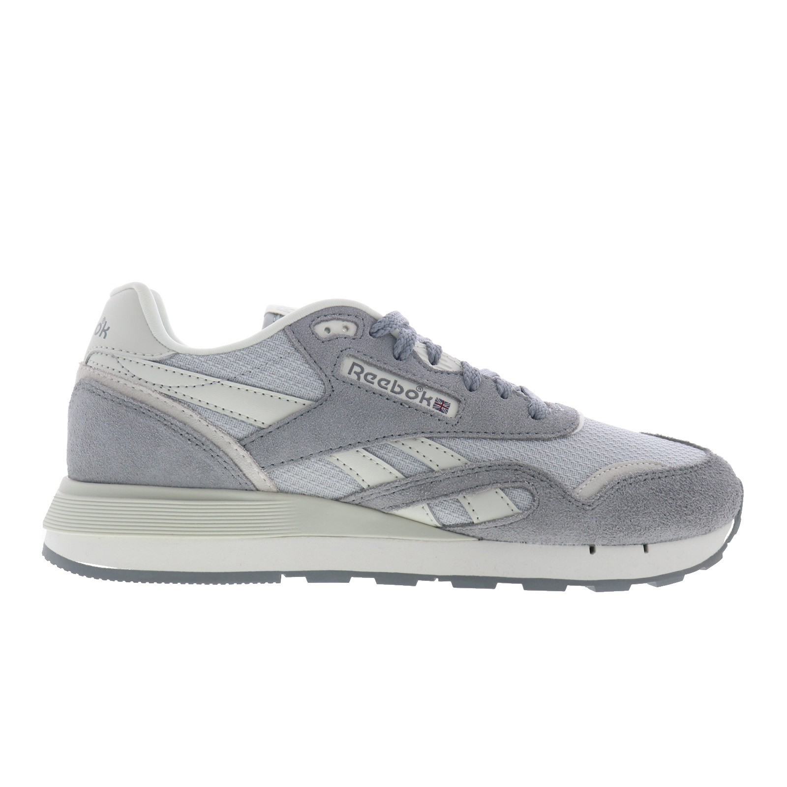 Reebok Classic Nylon 89 Womens Gray Suede Lace Up Lifestyle Sneakers Shoes