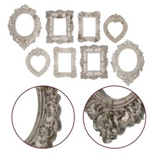 24 Pcs Dollhouse Picture Frame Miniature Frames Antique Baroque Photo Holder