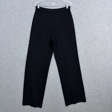 St John Basics Women's Size 8 Black Straight Leg Santana Knit Pants