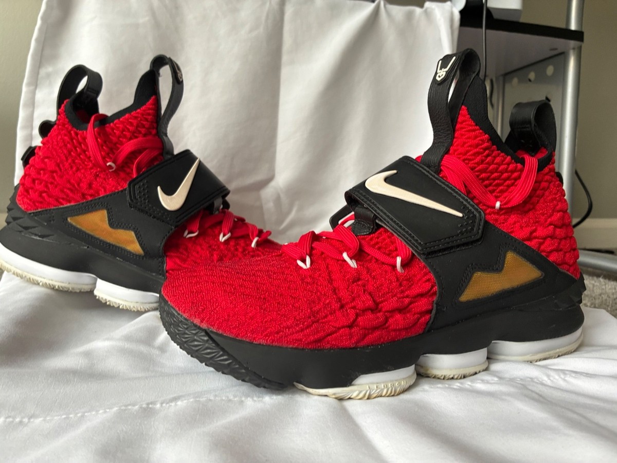 Used men gym shoes size 10 Nike LeBron 15 Prime 