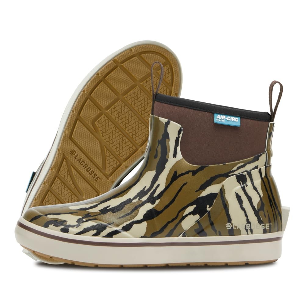 LaCrosse Alpha Deck Boot 6'' Mossy Oak Original Bottomland Waterproof