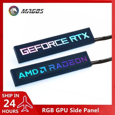 Graphics Card Side Panel RGB RTX AMD GeForce GPU Modify 5V 3Pin ARGB AURA