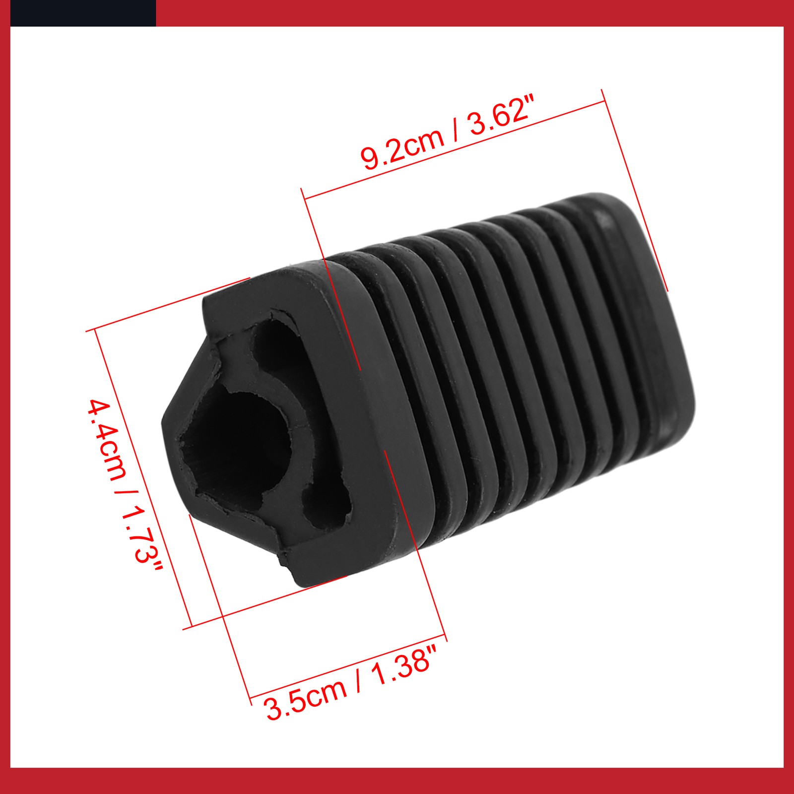 Pair of 1 For Honda WY 125 Motorcycle Foot Pegs Foot Pedal Cover Footrest Pad