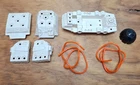 Vtg Star Wars 1979 Droid Factory Parts lot Rubber Orange Hose Tubing 12"